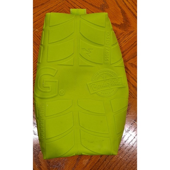 Wurkin Stiffs Doppel D Bag Waterproof Silicone Toiletry Zip Bag Lime Green 10x6 - Picture 2 of 10
